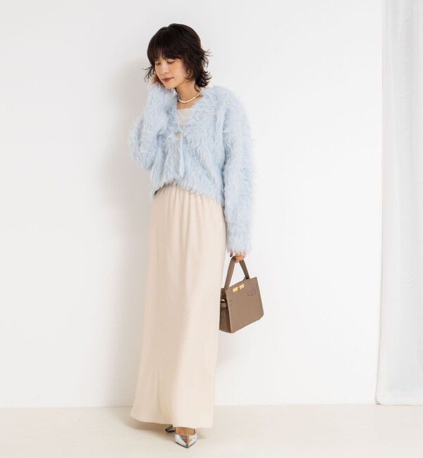 NOLLEY'S sophi「《手洗い可能》カール起毛ショートカーディガン」|カーディガン|