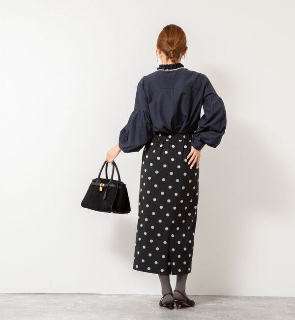 NOLLEY'S「【MARILYN MOON/マリリーンムーン】タックフリルボリュームブラウス」|シャツ・ブラウス|