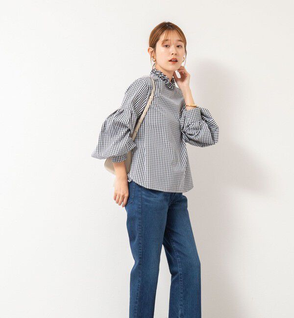 NOLLEY'S「【MARILYN MOON/マリリーンムーン】タックフリルボリュームブラウス」|シャツ・ブラウス|