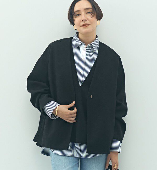 NOLLEY'S「ウォッシャブルストレッチジャージハオリ」|ブルゾン・スタジャン|