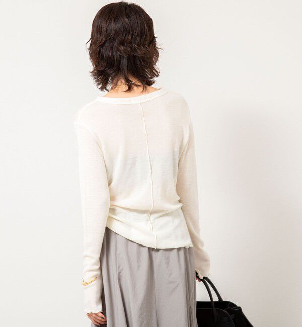 NOLLEY'S「MY STANDARD ウォッシャブルリブクルーネックロンT」|Tシャツ・カットソー|