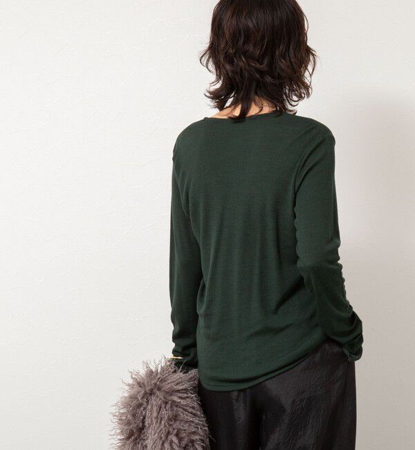 NOLLEY'S「MY STANDARD ウォッシャブルリブカーディガン」|カーディガン|