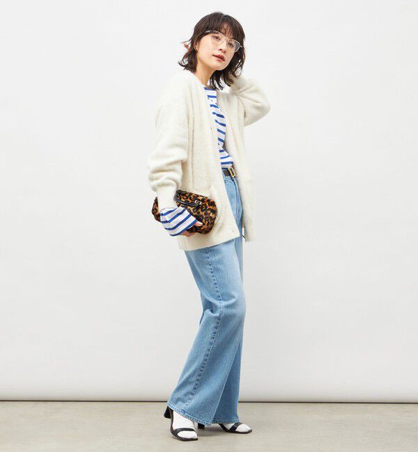 NOLLEY'S sophi「カシミヤ混ヘアリーVネックカーディガン」|カーディガン|