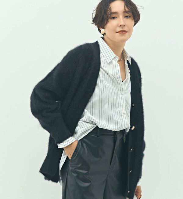 NOLLEY'S sophi「カシミヤ混ヘアリーVネックカーディガン」|カーディガン|