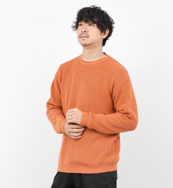 NOLLEY'S goodman「《2点セット》ウォッシャブル/抗菌加工 片畦7Gプルオーバー(ロンT付) 25AW」|ニット・セーター|