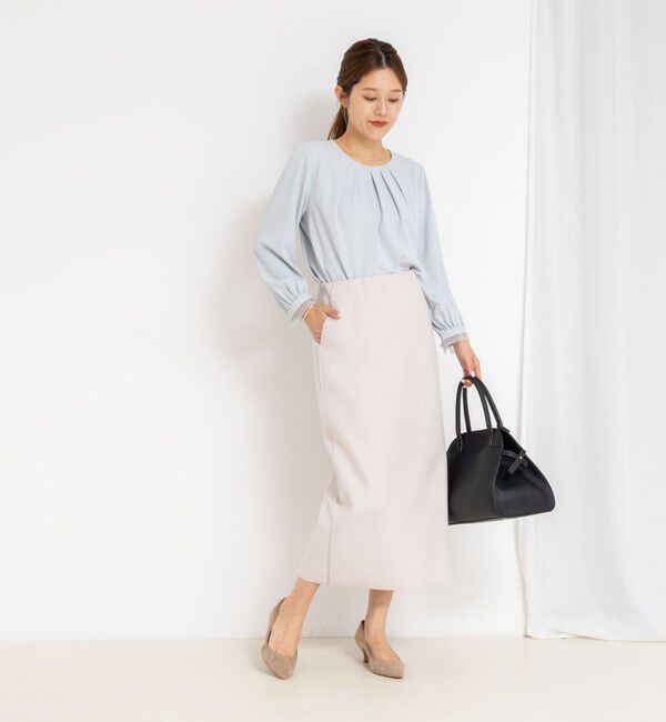 NOLLEY'S「【一部WEB限定カラー＆サイズ】ウォッシャブルＷジャージタイトスカート」|タイト|