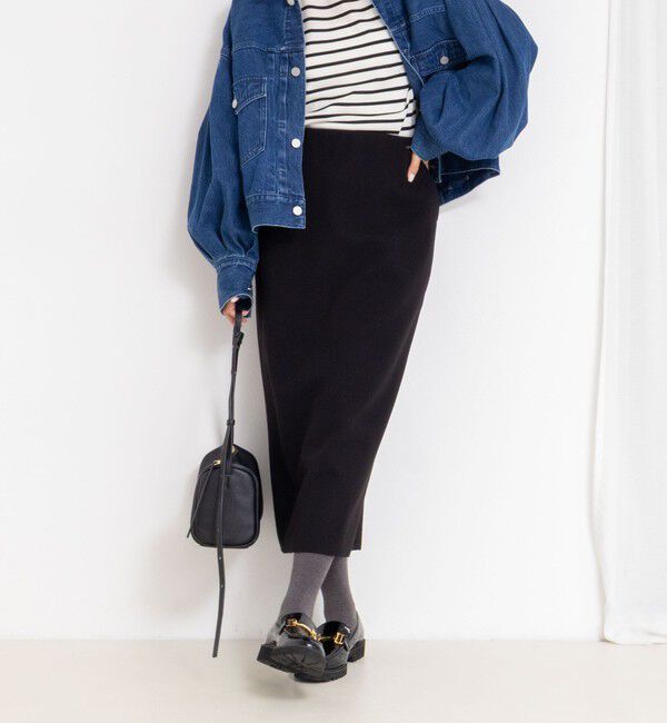 NOLLEY'S「【一部WEB限定カラー＆サイズ】ウォッシャブルＷジャージタイトスカート」|タイト|
