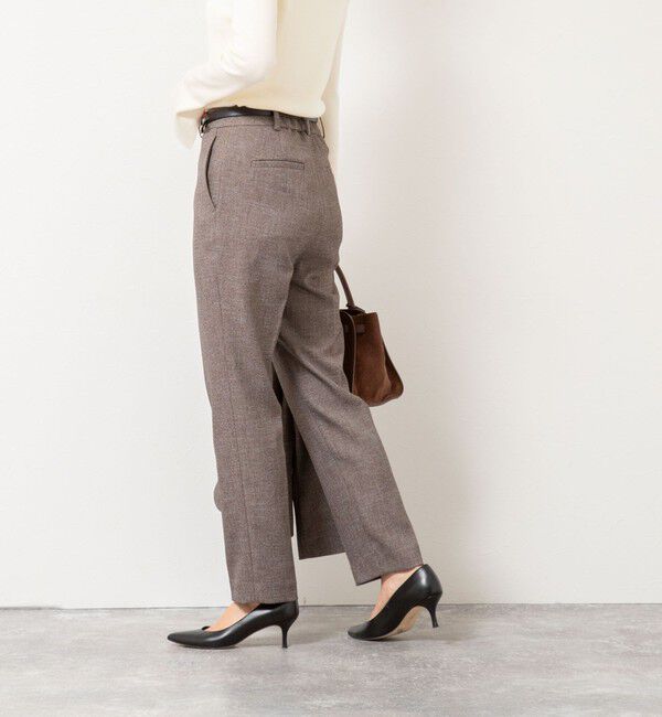 NOLLEY'S sophi「《セットアップ対応》ウォッシャブルウール調テーパードパンツ」|その他|