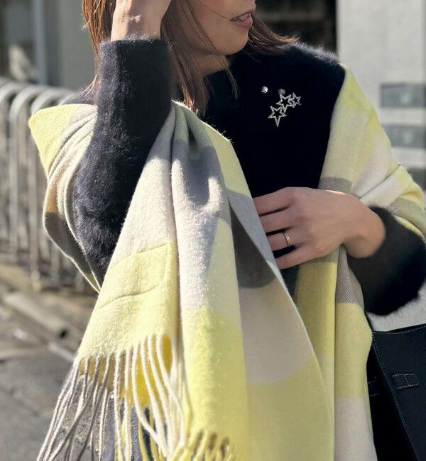 grace grace「【grace grace/グラスグラス】3スターパヴェブローチ」|ブローチ・コサージュ|