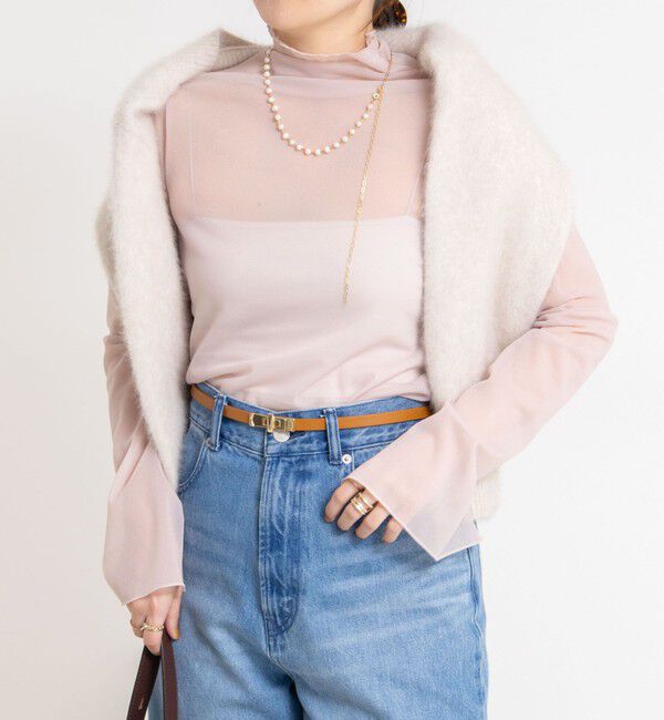 NOLLEY'S sophi「ウォッシャブルシアーオーガンジータートルネック」|Tシャツ・カットソー|