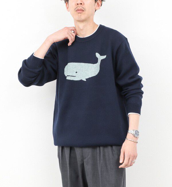 NOLLEY'S goodman「クジラWJQ ダブルジャカードニット 25AW」|ニット・セーター|