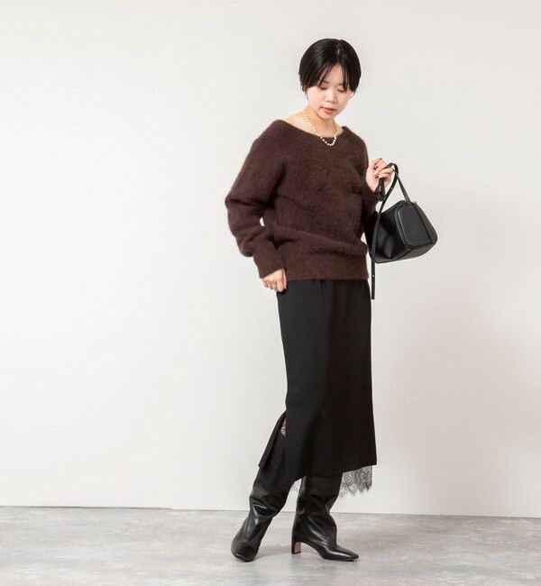 NOLLEY'S sophi「レースレイヤードタイトスカート」|タイト|