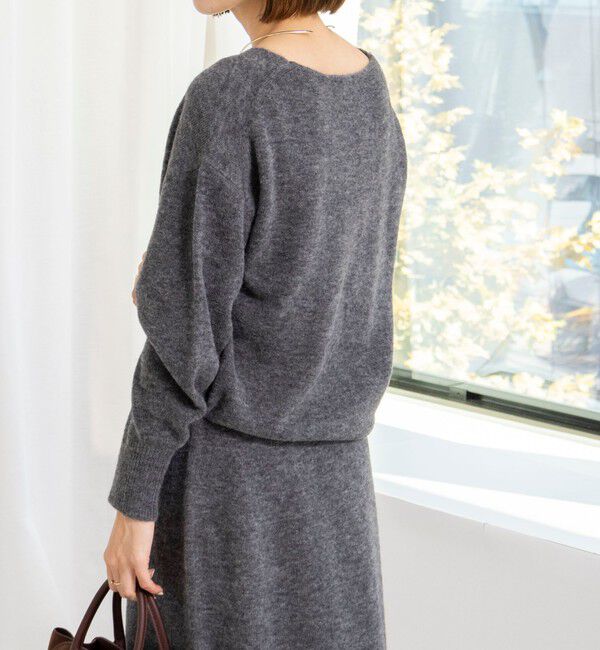 NOLLEY'S sophi「《手洗い可能》アルパカ混Vネックプルオーバー」|ニット・セーター|