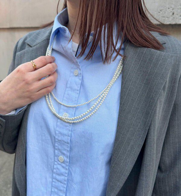 fredy emue「パール3連ロングネックレス」|ネックレス|