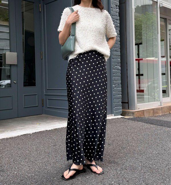 fredy emue「ワッシャーサテンドットスカート」|スカート|