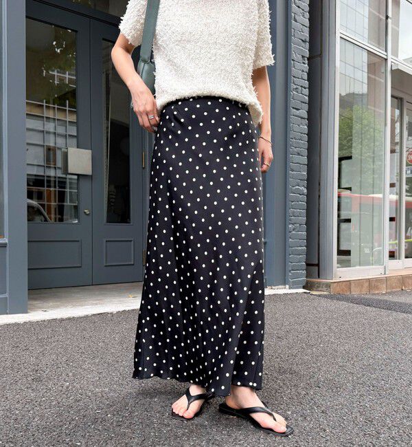 fredy emue「ワッシャーサテンドットスカート」|スカート|