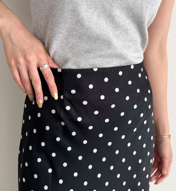 fredy emue「ワッシャーサテンドットスカート」|スカート|