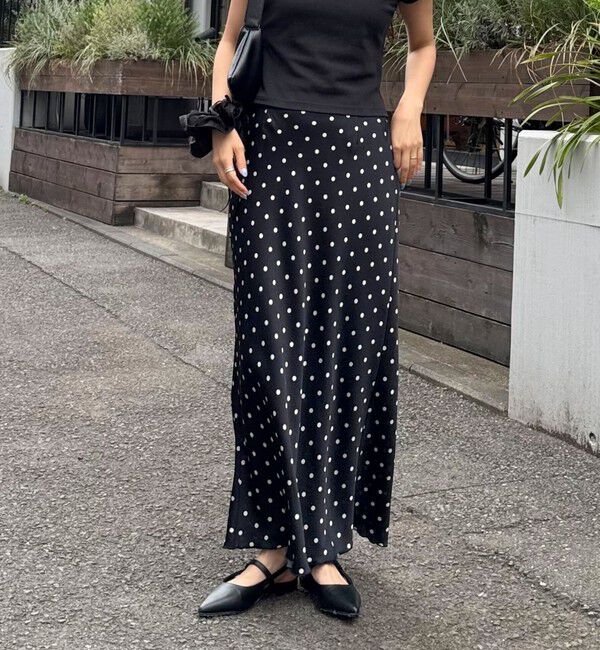 fredy emue「ワッシャーサテンドットスカート」|スカート|