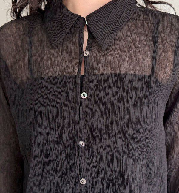 fredy emue「シアープリーツシャツ」|シャツ・ブラウス|