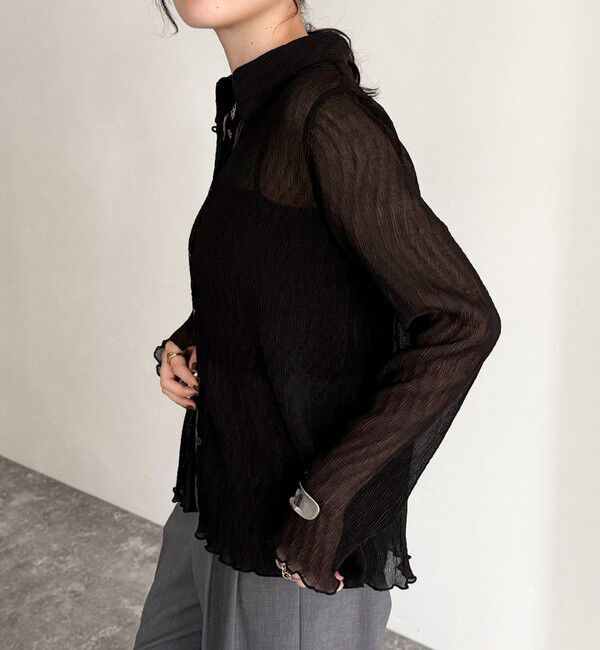 fredy emue「シアープリーツシャツ」|シャツ・ブラウス|