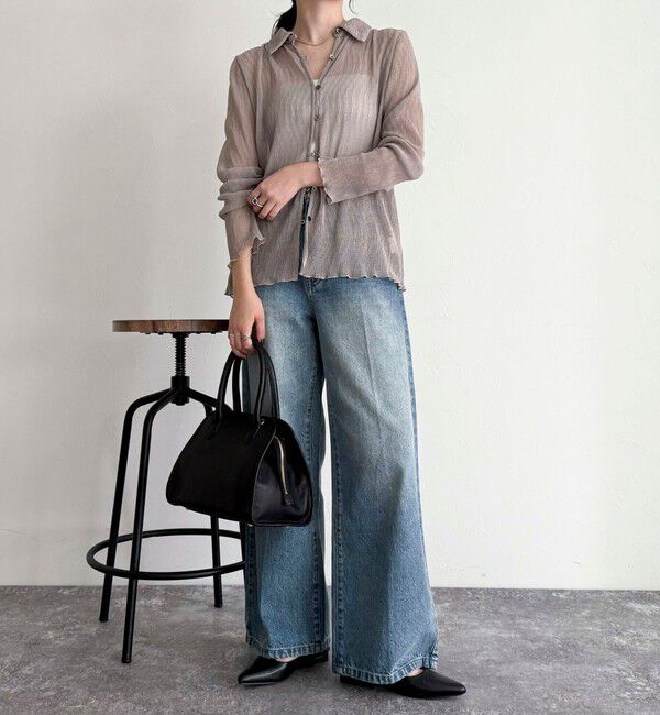 fredy emue「シアープリーツシャツ」|シャツ・ブラウス|