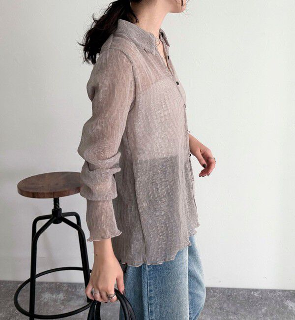 fredy emue「シアープリーツシャツ」|シャツ・ブラウス|