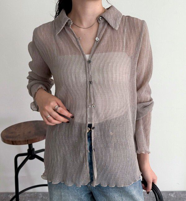 fredy emue「シアープリーツシャツ」|シャツ・ブラウス|