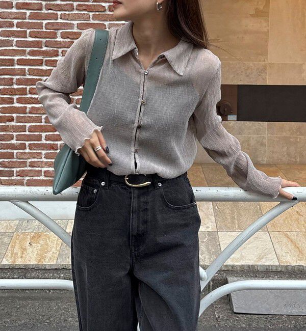 fredy emue「シアープリーツシャツ」|シャツ・ブラウス|