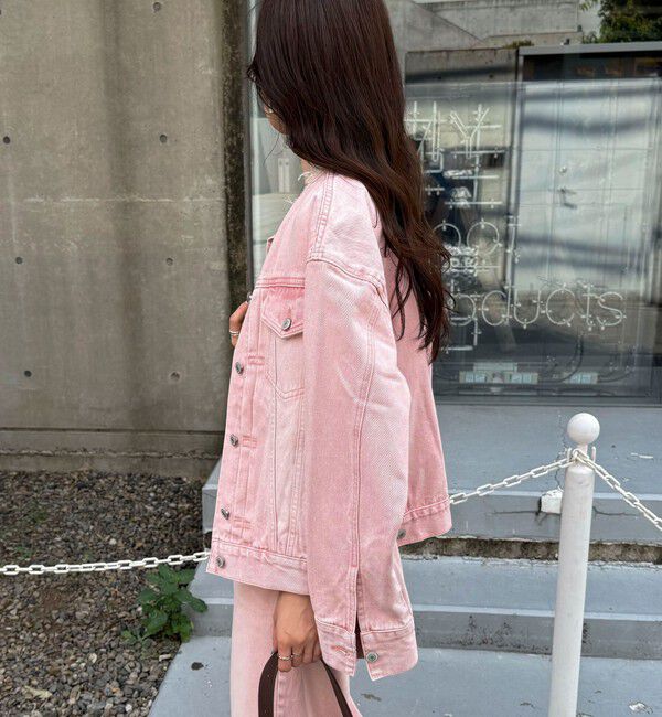 fredy emue「ノーカラーコンパクトデニムジャケット」|デニムジャケット|