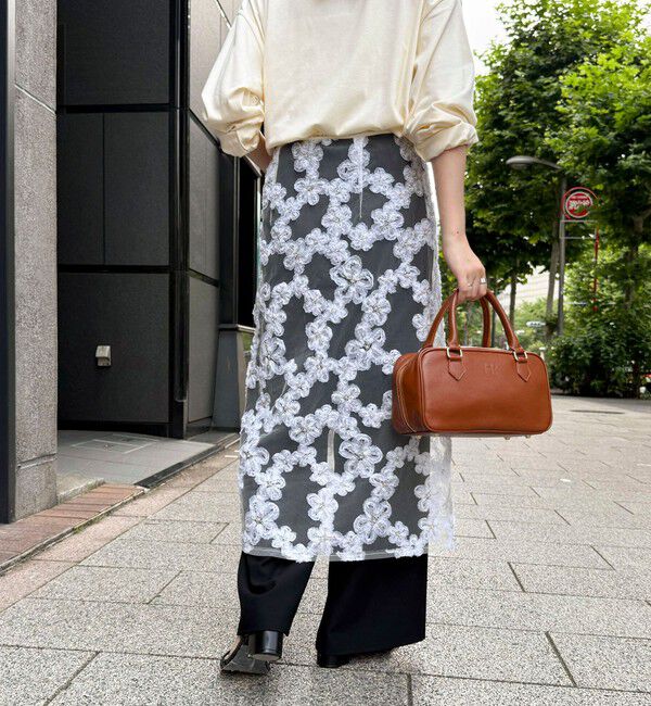 fredy emue「フラワーモチーフレイヤードスカート」|スカート|