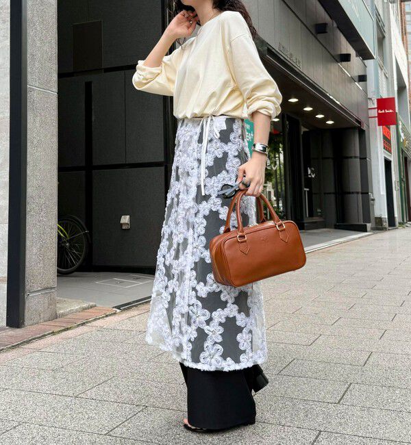 fredy emue「フラワーモチーフレイヤードスカート」|スカート|