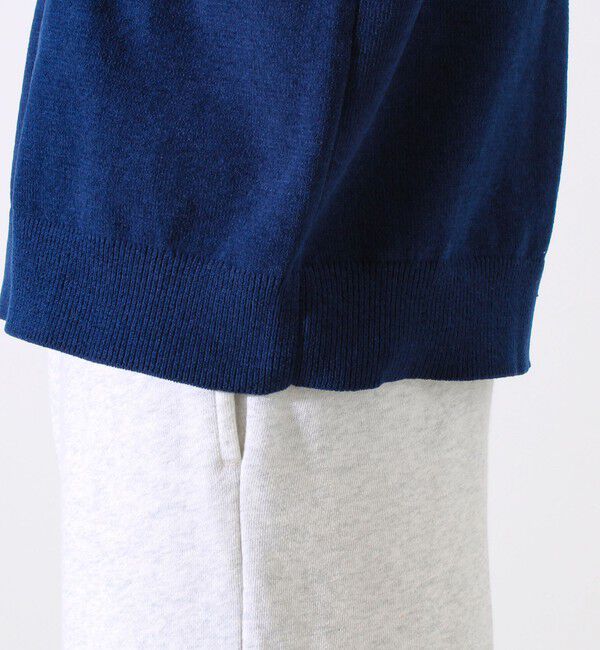 GLOSTER「【GLOSTER/グロスター】ソフトモール素材 エルボーパッチ クルーニット」|ニット・セーター|