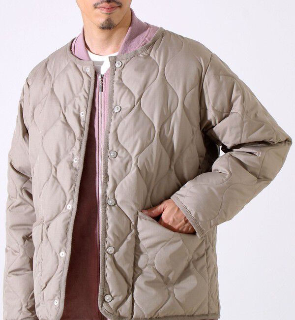 GLOSTER「【GLOSTER別注】TAION ミリタリー クルーネック ライナージャケット」|ダウン|