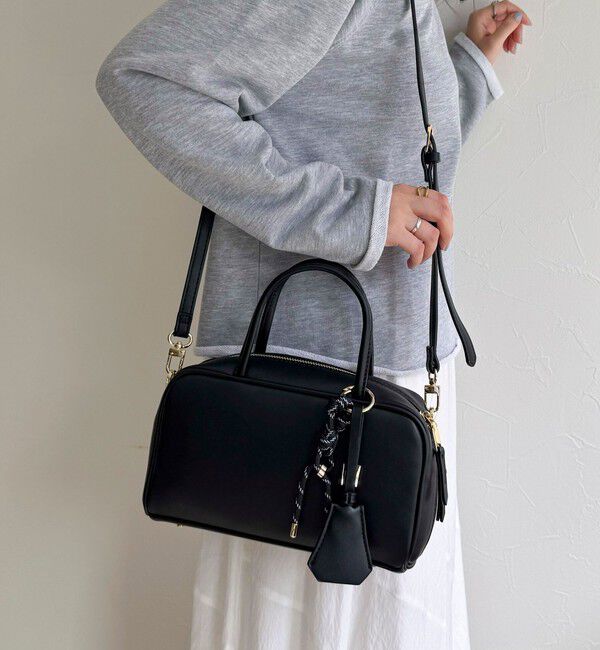 fredy emue「チャーム付横長ボストンバッグ」|ショルダー・メッセンジャー|