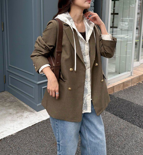 fredy emue「3D刺繍フードシャツ」|シャツ・ブラウス|