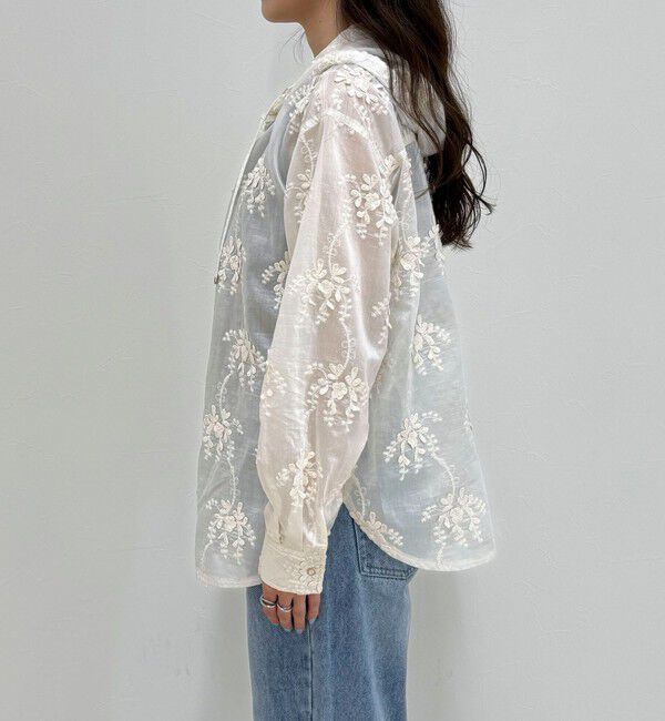 fredy emue「3D刺繍フードシャツ」|シャツ・ブラウス|