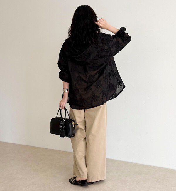 fredy emue「3D刺繍フードシャツ」|シャツ・ブラウス|