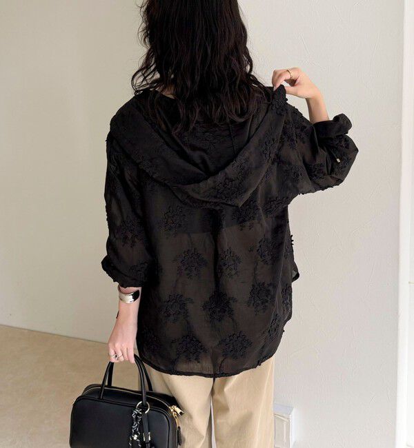 fredy emue「3D刺繍フードシャツ」|シャツ・ブラウス|