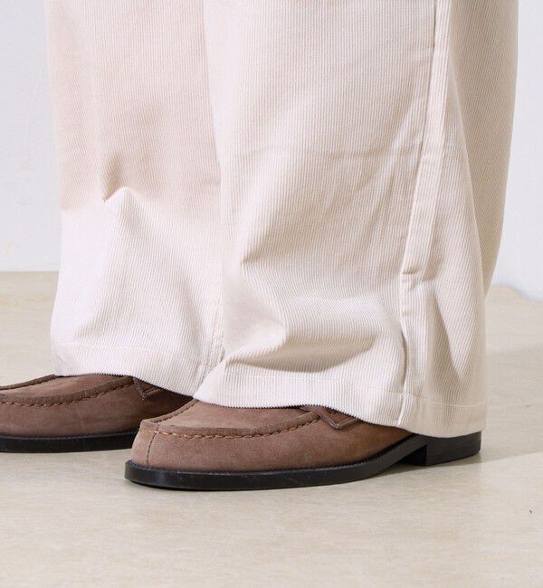 GLOSTER「【セットアップ対応】【GEVACO】コーデュロイ イージーワイドパンツ」|チノ|