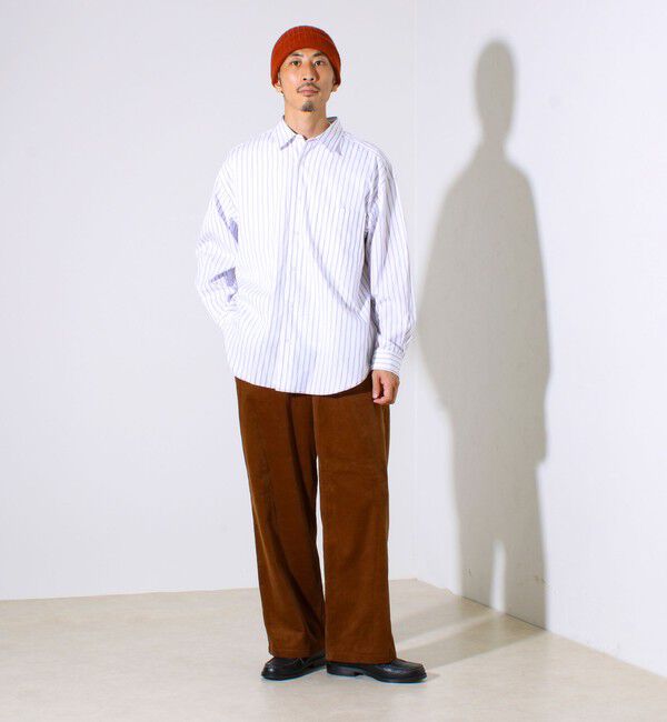 GLOSTER「【セットアップ対応】【GEVACO】コーデュロイ イージーワイドパンツ」|チノ|