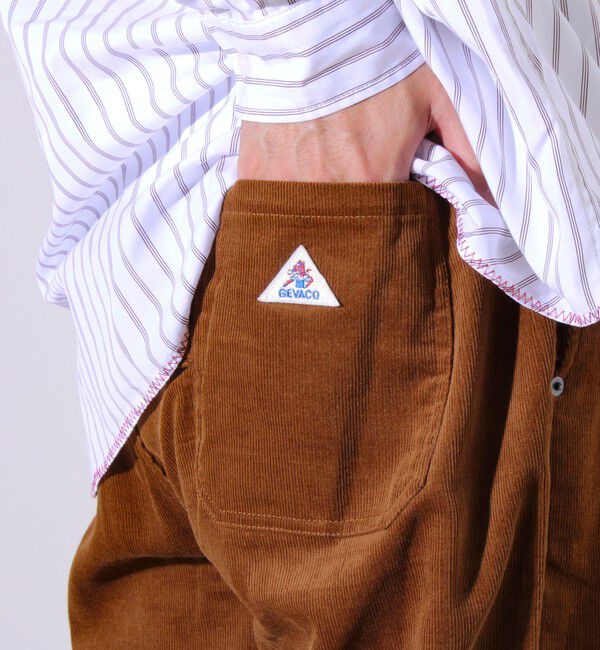 GLOSTER「【セットアップ対応】【GEVACO】コーデュロイ イージーワイドパンツ」|チノ|