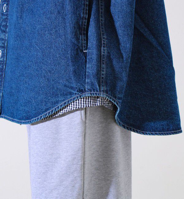 GLOSTER「【GEVACO】デニムフーディーシャツ フード付きデニムシャツ」|シャツ・ブラウス|