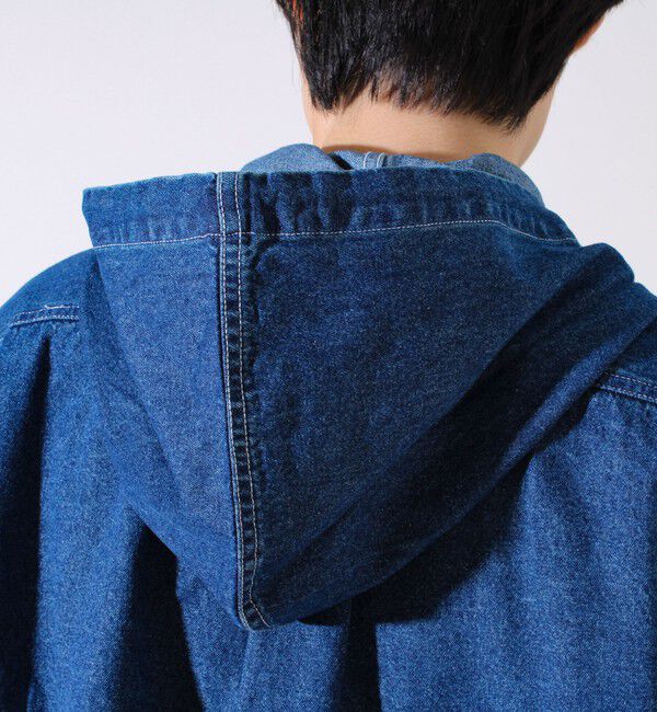 GLOSTER「【GEVACO】デニムフーディーシャツ フード付きデニムシャツ」|シャツ・ブラウス|