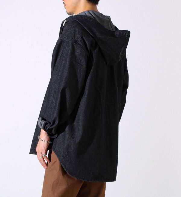 GLOSTER「【GEVACO】デニムフーディーシャツ フード付きデニムシャツ」|シャツ・ブラウス|