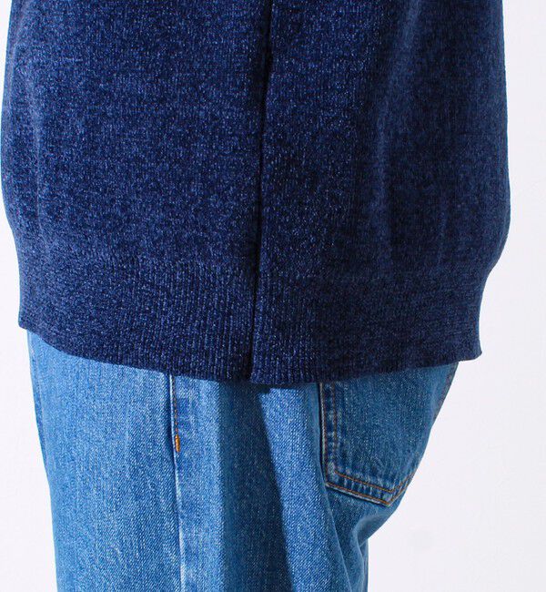 GLOSTER「【昨年人気アイテム再登場！チクチクしないニット】モールバックボーダー ヘンリーネックニット」|ニット・セーター|