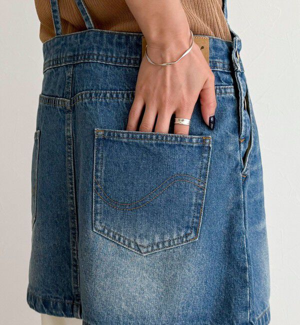 fredy emue「デニムサロペットチュニック」|オールインワン|