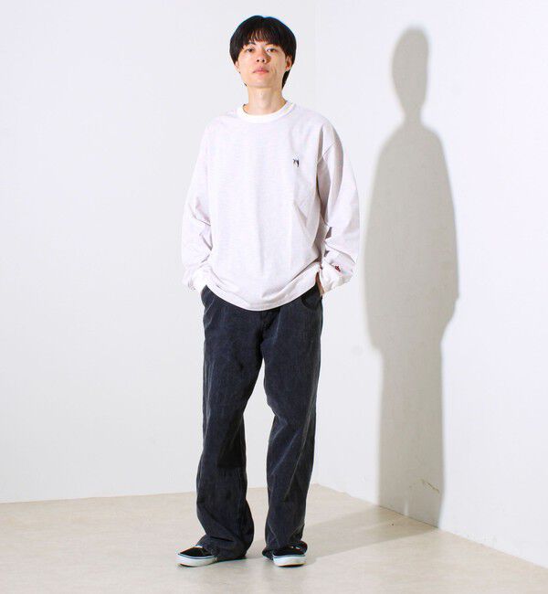 GLOSTER「【夏の大ヒットが秋仕様で登場】【BOY刺繍】裏グラデーション 天竺ロンT」|Tシャツ・カットソー|