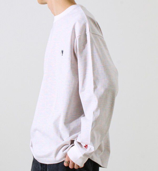 GLOSTER「【夏の大ヒットが秋仕様で登場】【BOY刺繍】裏グラデーション 天竺ロンT」|Tシャツ・カットソー|