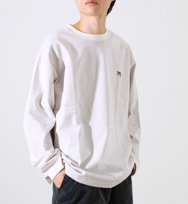 GLOSTER「【夏の大ヒットが秋仕様で登場】【BOY刺繍】裏グラデーション 天竺ロンT」|Tシャツ・カットソー|