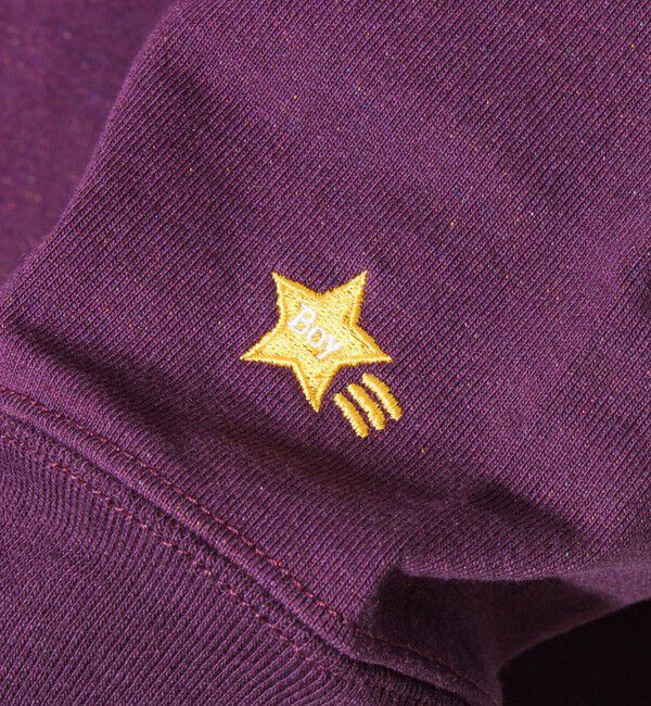 GLOSTER「【夏の大ヒットが秋仕様で登場】【BOY刺繍】裏グラデーション 天竺ロンT」|Tシャツ・カットソー|